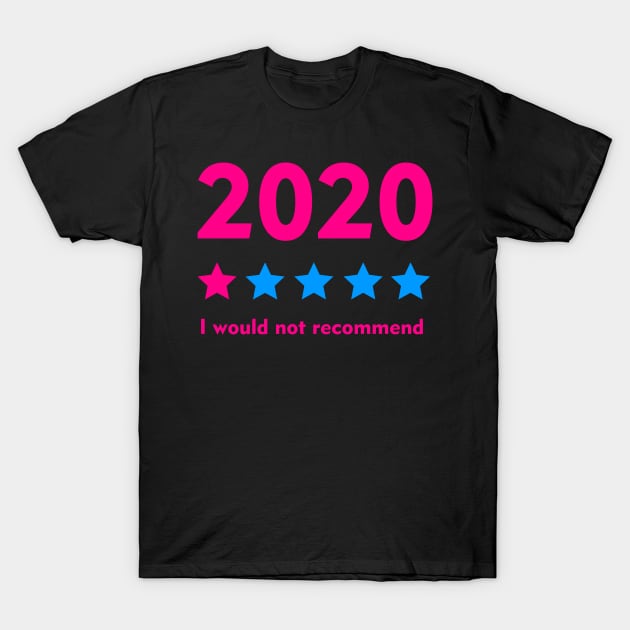 2020 Would Not Recommend One Star Review T-Shirt by Jennifer